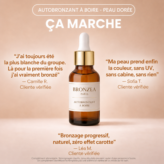 Autobronzant à boire - Bronzea Paris
